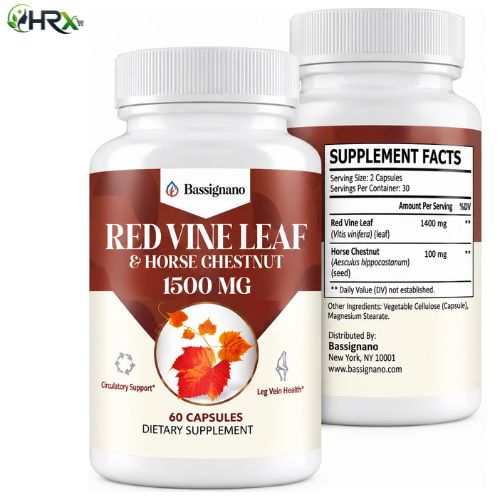 Bassignano Red Vine Leaf Horse 60 Capsules