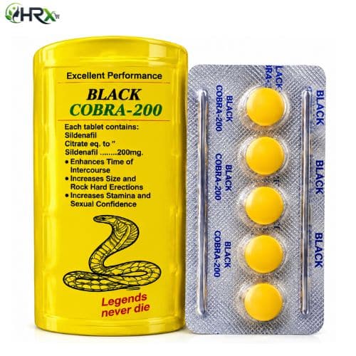 Black Cobra Male Support 200 mg Tablets
