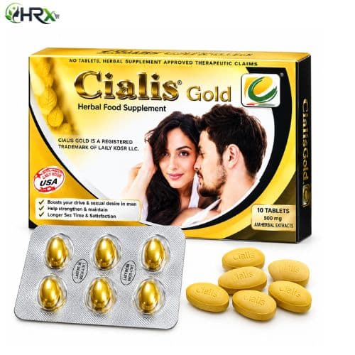 Cialis Gold Herbal Supplement Men 10 Tablets