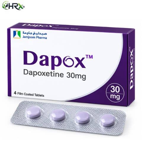 Dapox 30mg Dapoxetine 4 Film Coated Tablets