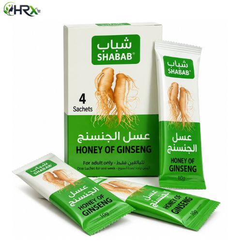 SHABAB Natural Ginseng Honey Supplement 4 Sachets