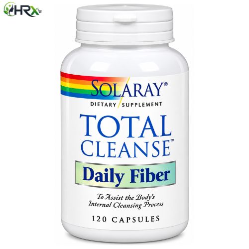 Solaray Total Cleanse Daily Fiber 120 Capsules