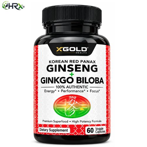XGold Health Red Panax Ginseng 60 Capsules