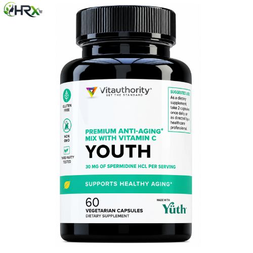 Youth Spermidine Supplement Healthy Aging 60 Capsules