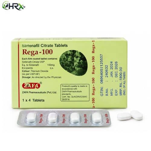Rega Sildenafil Citrate 100mg 4 Tablets