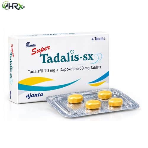 Super Tadalis SX Tadalafil Dapoxetine 4 Tablets