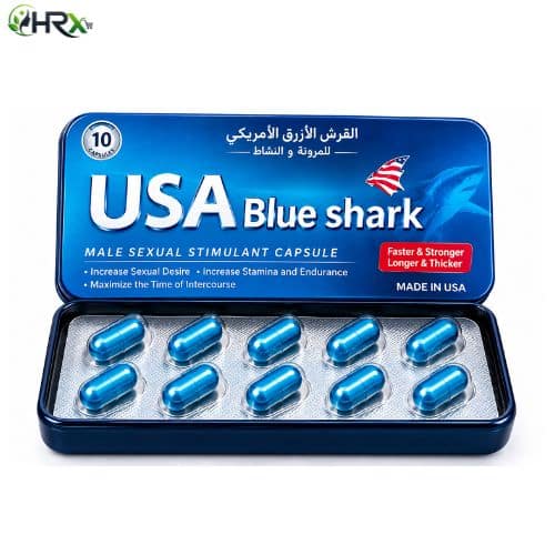 USA Blue Shark Men Stimulant 10 Capsules