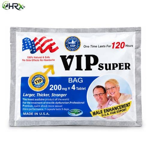 VIP SUPER 200mg Male Enhancement 4 Tablets